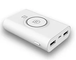 Повербанк Usams US-CD31 Wireless Charging Pad 8000 mah White - фото Повербанк Usams US-CD31 Wireless Charging Pad 8000 mah White