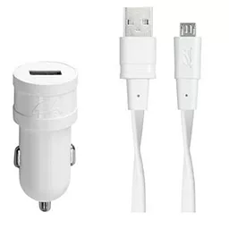 Автомобильное зарядное устройство RivaCase 1 порт + micro USB white (VA4211 wD1) - фото Автомобильное зарядное устройство RivaCase 1 порт + micro USB white (VA4211 wD1)