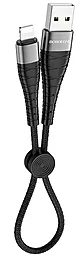 Кабель Borofone BX32 Munificent USB-A - Lightning 12w 2.4a 0.25м cable Black