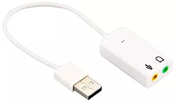 Зовнішня звукова USB карта SCS USB 2.0 Virtual 2.1 Channel Audio Effect 7.1 3D Sound Card Adapter - мініатюра 6