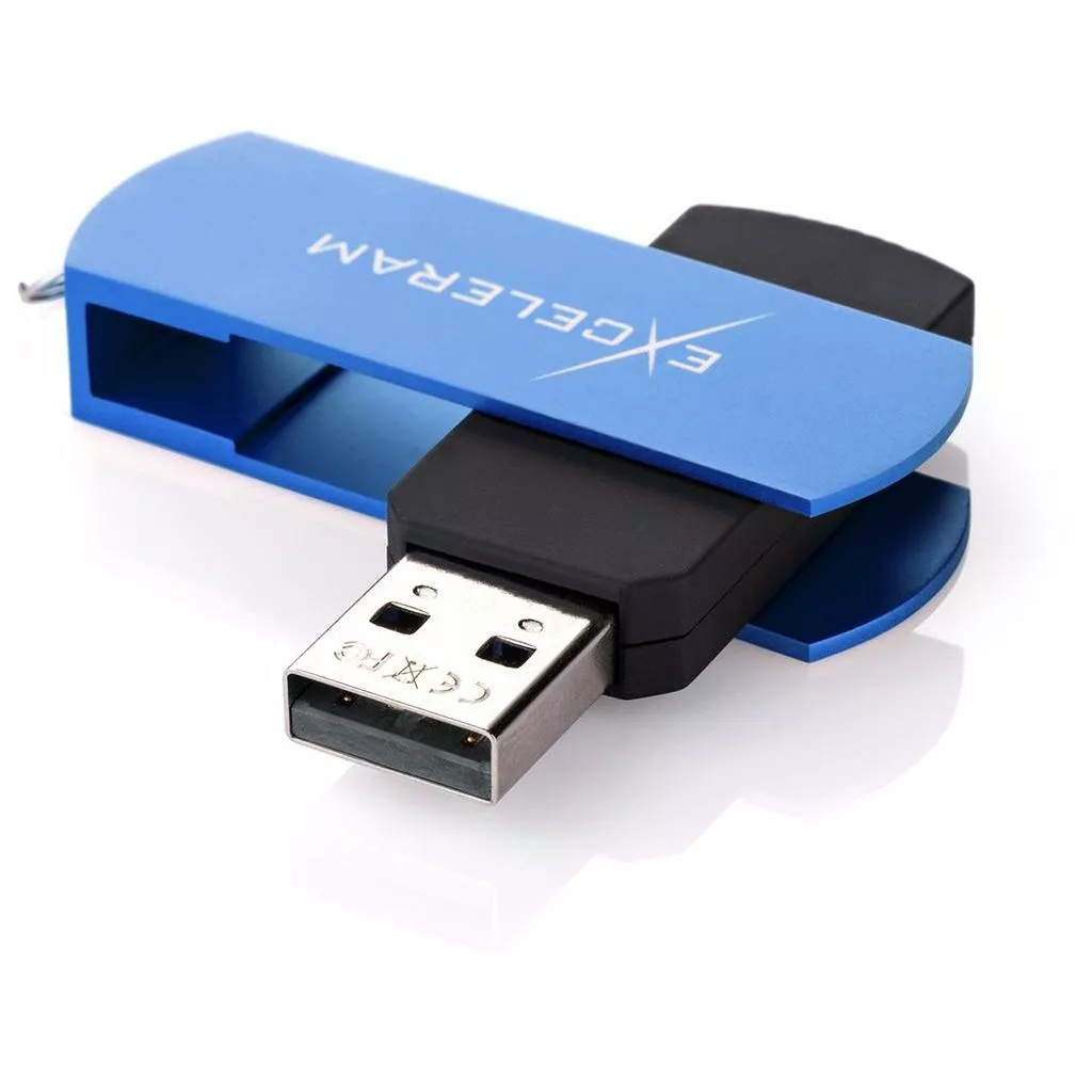 Флешка Exceleram 8GB P2 Series USB 2.0 (EXP2U2BLB08) Blue - фото 1