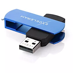 Флешка Exceleram 8GB P2 Series USB 2.0 (EXP2U2BLB08) Blue - фото Флешка Exceleram 8GB P2 Series USB 2.0 (EXP2U2BLB08) Blue