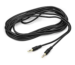 Аудио кабель PowerPlant AUX mini Jack 3.5mm M/M Cable 5 м чёрный (CA911066)