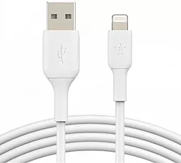 Кабель Belkin USB-A - Lightning 12w 2.4a 1м cable White (CAA001BT1мWH) - фото Кабель Belkin USB-A - Lightning 12w 2.4a 1м cable White (CAA001BT1мWH)