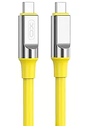 Кабель USB PD XO NB-Q252B 60w 3a USB Type-C - Type-C cable yellow