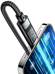 Кабель Essager Digital Display USB Type-C - Lightning 29w 3a 2м PD сable Black - миниатюра 5 Кабель Essager Digital Display USB Type-C - Lightning 29w 3a 2м PD сable Black - миниатюра 5