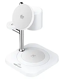 Беспроводная док-станция AceFast E39 4-in-1 32.5w Qi2 fast wireless charger + USB-C to USB-C cable - фото Беспроводная док-станция AceFast E39 4-in-1 32.5w Qi2 fast wireless charger + USB-C to USB-C cable