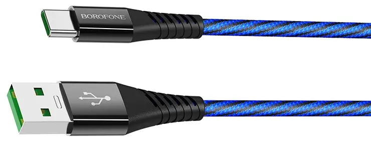 Кабель Borofone BU13 USB-A - Type-C 25w 5a 1.2м cable Black - фото 4