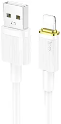 Кабель Hoco U109 USB-A - Lightning 12w 2.4a 1.2м cable White - фото Кабель Hoco U109 USB-A - Lightning 12w 2.4a 1.2м cable White