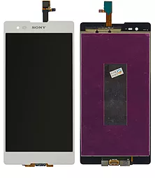 Дисплей Sony Xperia T2 Ultra (D5303, D5306, D5322) з тачскріном, оригінал, White