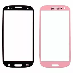 Корпусное стекло дисплея Samsung Galaxy S3 I9300, I9305 Pink
