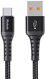 Кабель McDodo USB-A - Type-C 18w 3a 1м cable Black (CA-2271) - фото Кабель McDodo USB-A - Type-C 18w 3a 1м cable Black (CA-2271)