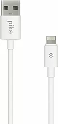 Кабель Piko CB-UL10 USB-A - Lightning 12w 2.4a 0.2м сable White - фото Кабель Piko CB-UL10 USB-A - Lightning 12w 2.4a 0.2м сable White