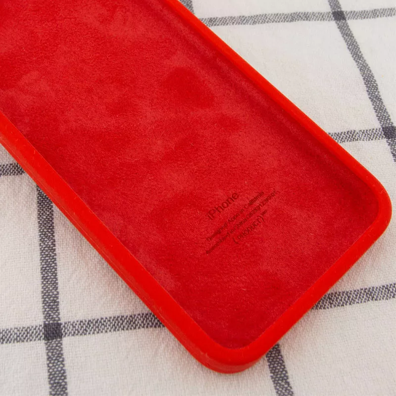 Чохол Silicone Case Full Camera Square для Apple iPhone 7 Plus, iPhone 8 Plus Red - фото 3