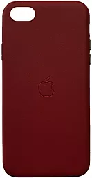 Чохол Apple Leather Case Full for iPhone 7, iPhone 8 Red