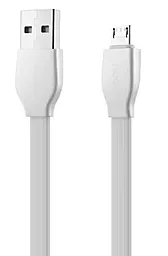 Кабель Hoco U14 Steel Man USB-A - micro USB 12w 2.4a 1.2м cable White - миниатюра 2 Кабель Hoco U14 Steel Man USB-A - micro USB 12w 2.4a 1.2м cable White - миниатюра 2