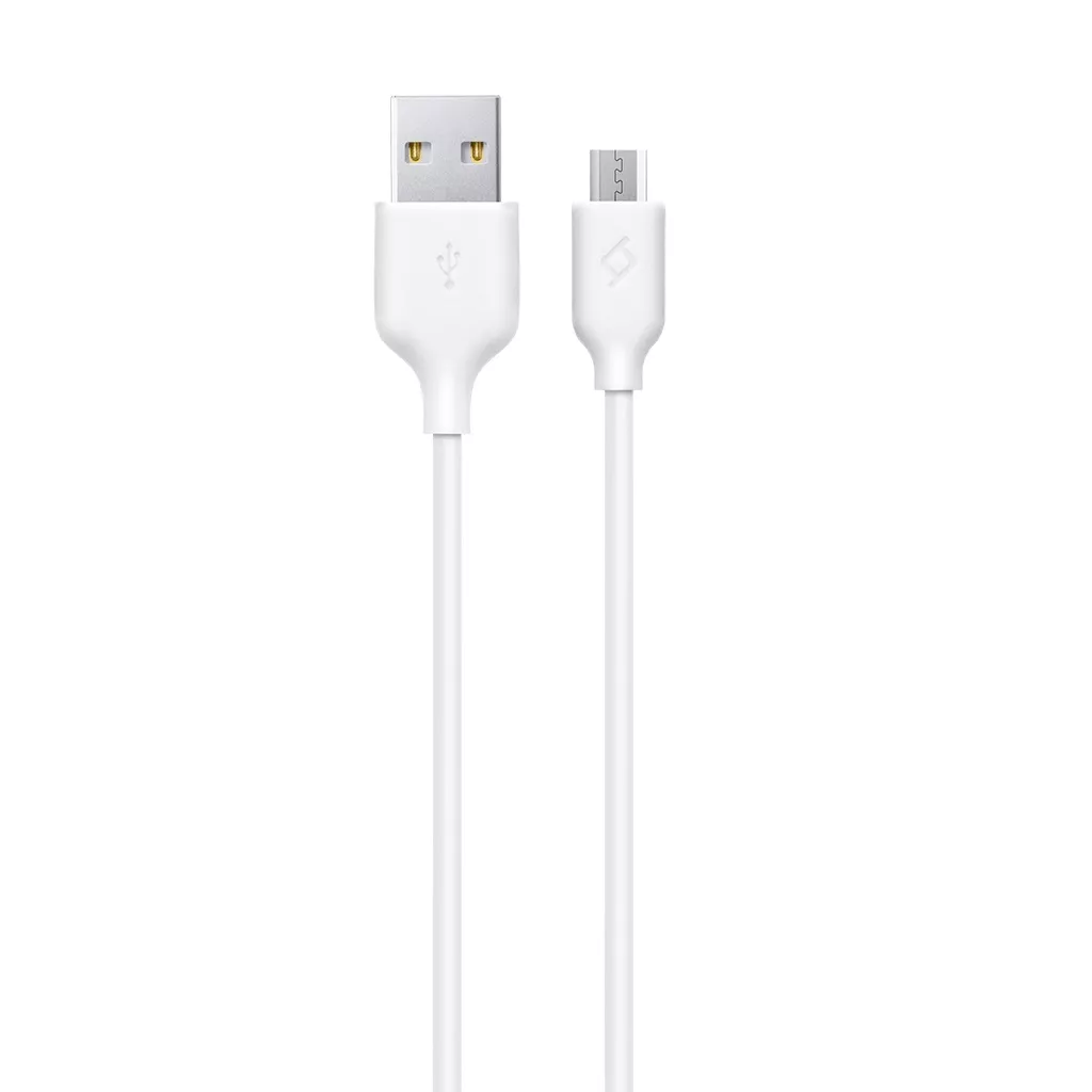 Кабель Ttec USB-A - micro USB 12w 2.4a 1.2м cable White (2DK7530B) - фото 1