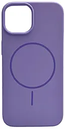 Чехол Silicone Case Full Fine Ring MagSafe для Apple iPhone 14 Elegant Purple - фото Чехол Silicone Case Full Fine Ring MagSafe для Apple iPhone 14 Elegant Purple