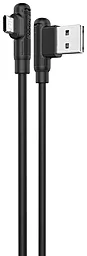 Кабель Hoco X46 Soft Silicone USB-A - micro USB 12w 2.4a 1м cable Black