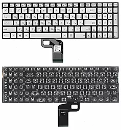Клавиатура для ноутбука Asus UX560UA с подсветкой Silver
