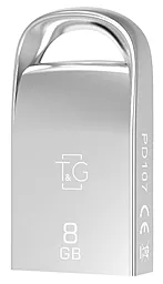 Флешка T&G Metal Series 8GB USB 2.0 (TG107-8G) Silver - фото Флешка T&G Metal Series 8GB USB 2.0 (TG107-8G) Silver