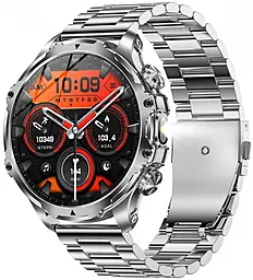 Смарт-часы Lemfo AK75 Metal Silver - фото Смарт-часы Lemfo AK75 Metal Silver