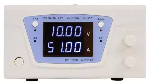 Лабораторный блок питания Masteram HPS1550D 15V 50 А - фото 2
