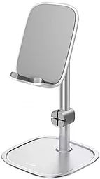 Держатель настольный Baseus Literary Youth Desktop Holder Silver (SUWY-0S) - фото Держатель настольный Baseus Literary Youth Desktop Holder Silver (SUWY-0S)