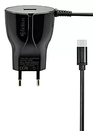 Сетевое зарядное устройство Gelius TA08 Ulrta Edition 2.1a charger + USB-C cable black - фото Сетевое зарядное устройство Gelius TA08 Ulrta Edition 2.1a charger + USB-C cable black