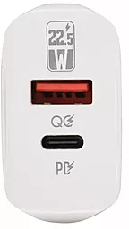 Сетевое зарядное устройство Veron AD-18C 22.5w PD USB-A/USB-C ports charger white