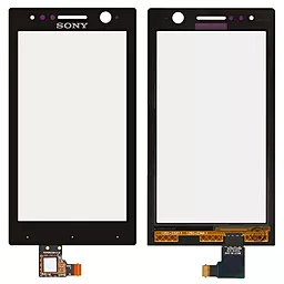 Сенсор (тачскрин) Sony Xperia U ST25i Black - фото Сенсор (тачскрин) Sony Xperia U ST25i Black