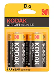 Батарейки Kodak D (LR20) XtraLife BLISTER CARD 2шт - фото Батарейки Kodak D (LR20) XtraLife BLISTER CARD 2шт