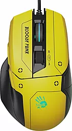 Компьютерная мышка A4Tech Bloody W70 Max USB Punk Yellow - фото Компьютерная мышка A4Tech Bloody W70 Max USB Punk Yellow