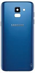 Задняя крышка корпуса Samsung Galaxy J6 J600F со стеклом камеры Blue