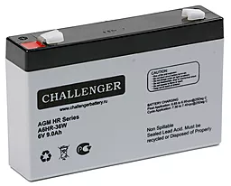 Аккумуляторная батарея Challenger 6V 9Ah (A6HR-36W)