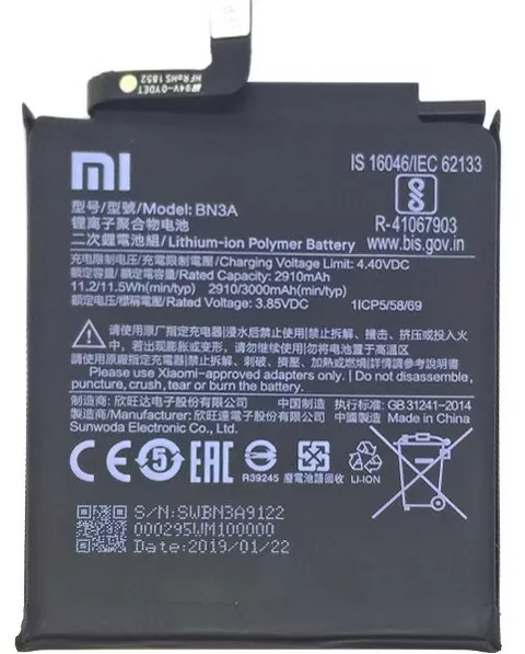 Аккумуляторы для телефону Xiaomi Redmi Go (M1903C3GG, M1903C3GH, M1903C3GI)