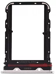 Держатель (лоток) Сим карты Xiaomi Mi Note 10 / Mi Note 10 Lite / Mi Note 10 Pro Dual SIM Glacier White