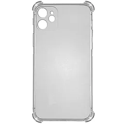 Чехол GETMAN Ease logo усиленные углы для Apple iPhone 12 (6.1'')  Серый (прозрачный)