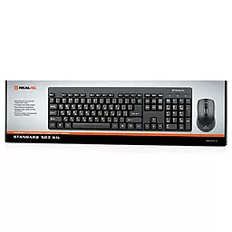 Комплект (клавиатура+мышка) REAL-EL Standard 503 Kit (EL123100022) Black - миниатюра 3