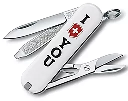 Мультитул Victorinox Classic The Gift (0.6223.857) White - фото Мультитул Victorinox Classic The Gift (0.6223.857) White