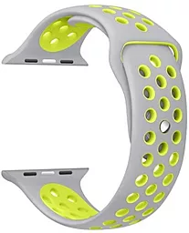 Ремешок Nike Silicon Sport Band for Apple Watch 42mm/44mm/45mm/49mm Gray/Yellow