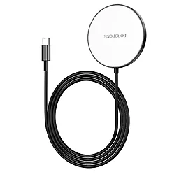 Беспроводное магнитное зарядное устройство Borofone BQ17 15W Black - фото Беспроводное магнитное зарядное устройство Borofone BQ17 15W Black