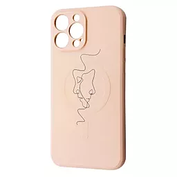 Чохол Wave Minimal Art Case with MagSafe для Apple iPhone 13 Pro Max Pink Sand/Human