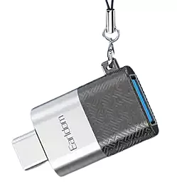 OTG-перехідник Earldom ET-OT72 M-F USB Type-C - USB-A 3.0 Black - мініатюра 3