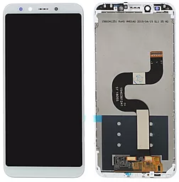 Дисплей Xiaomi Mi A2, Mi6X с тачскрином и рамкой, оригинал, White