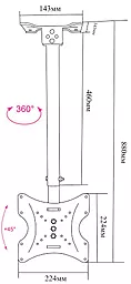 Кронштейн для телевизора DreamStar FLAT-PANEL TELEVISIONS HANGER - миниатюра 8 Кронштейн для телевизора DreamStar FLAT-PANEL TELEVISIONS HANGER - миниатюра 8