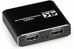 Видео переходник (адаптер) Cablexpert 2xHDMI to USB/AUX 3.5мм Black (UHG-4K2-01)