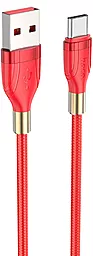 Кабель USB Hoco U92 Gold Collar USB Type-C 3A Red