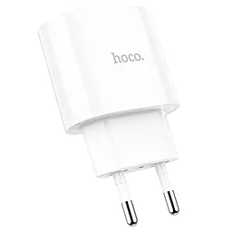 Мережевий зарядний пристрій Hoco C95A Lineal PD20W+QC3.0 White - мініатюра 3