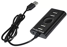 USB хаб EasyLife P-1701 4-in-1 black - фото USB хаб EasyLife P-1701 4-in-1 black